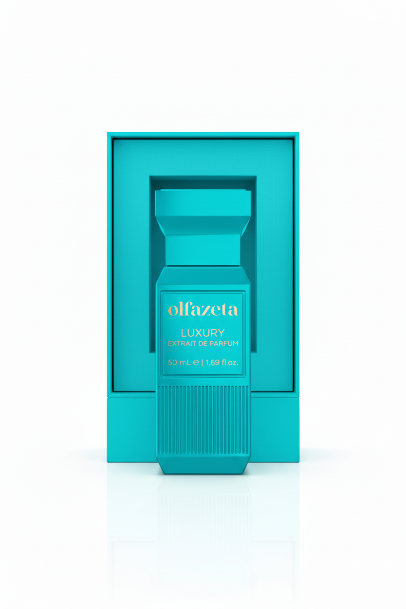 Olfazeta Bleu Turquoise avec boîte - style cohérent